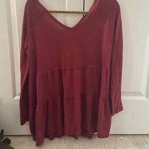 Red American eagle shirt